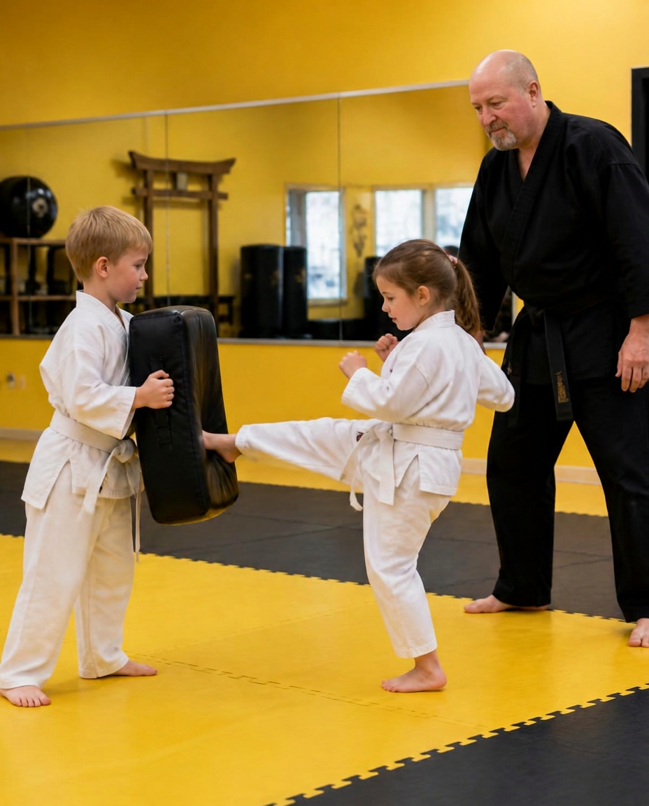 Basic SKILLZ class drill at Pride Martial Arts, New Lenox
