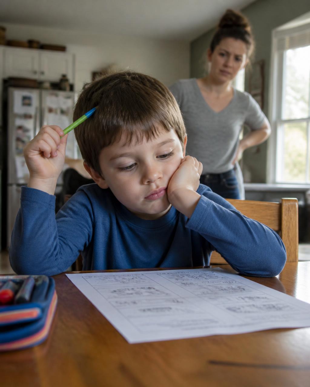 A ages 5–6 child struggling to focus before starting Basic SKILLZ
