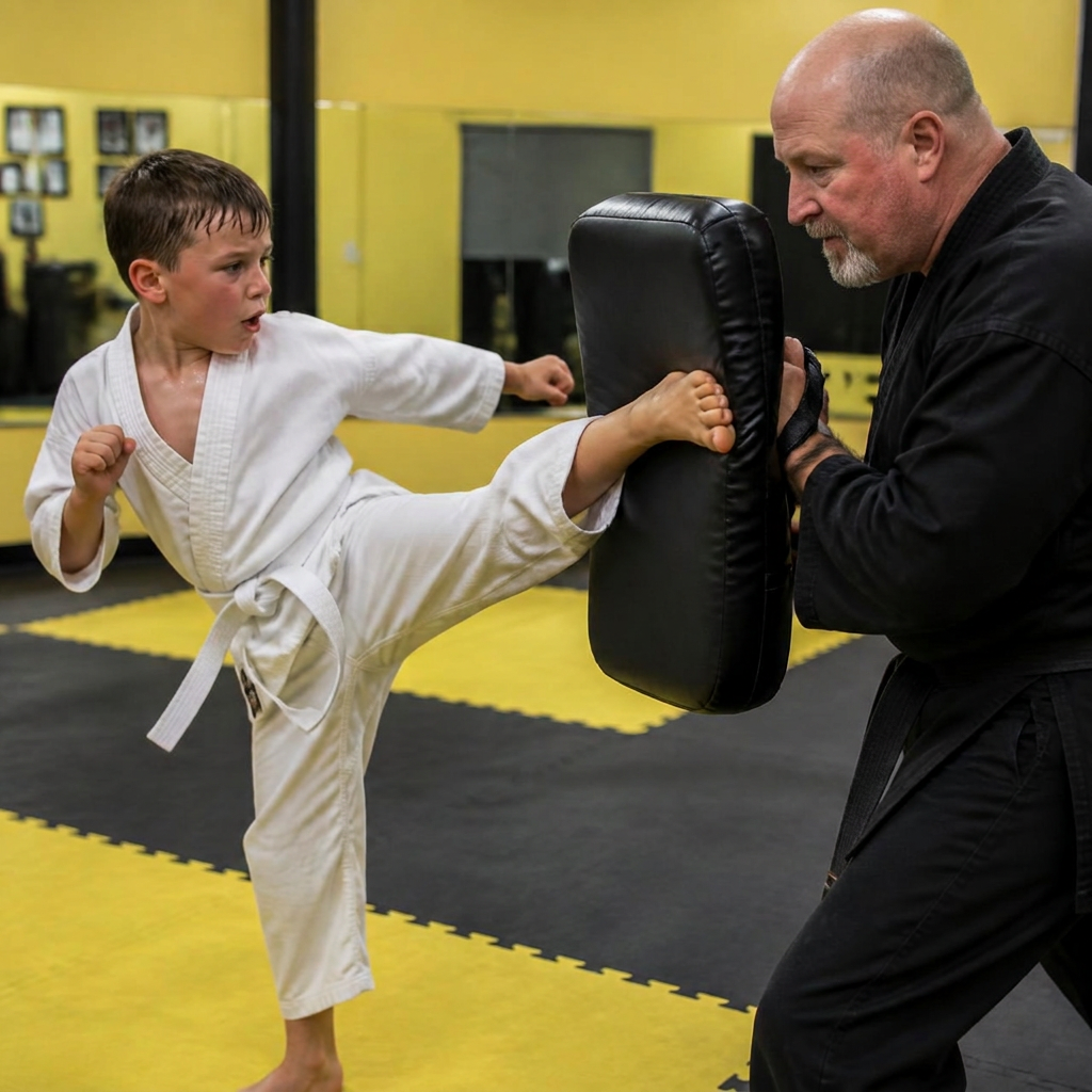 Core SKILLZ program (Ages 7–9) at Pride Martial Arts