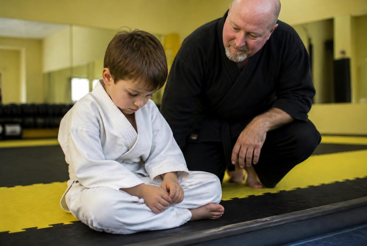 A ages 7–9 child struggling to focus before starting Core SKILLZ